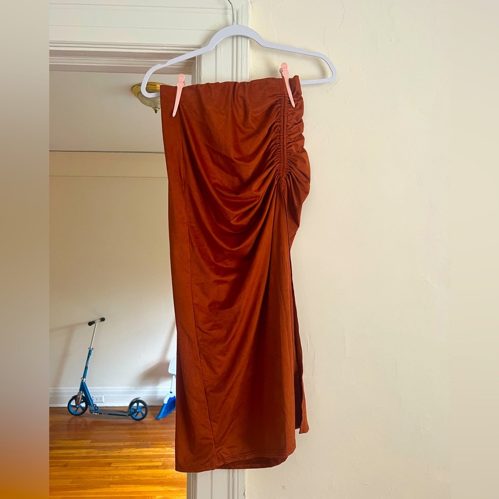 Windsor copper midi skirt. size medium